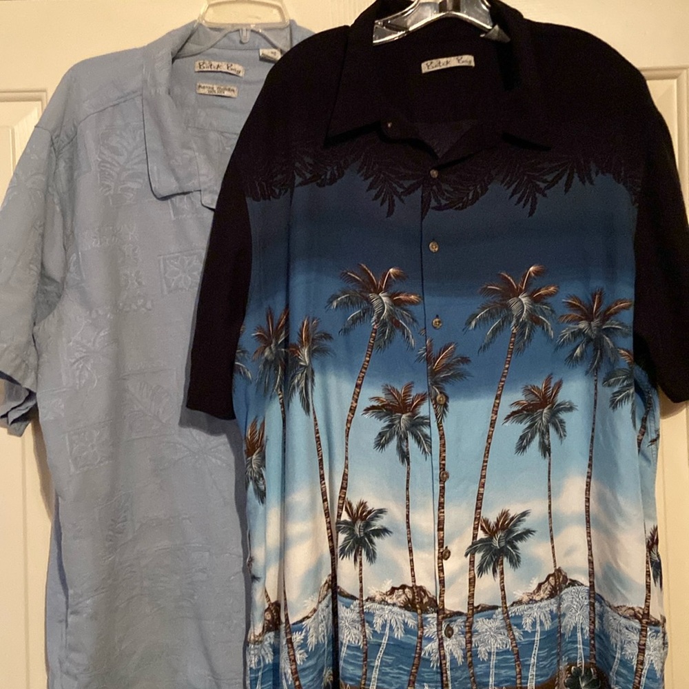 Batik Bay Mens Hawaiian style button up shirts. 3XLT.